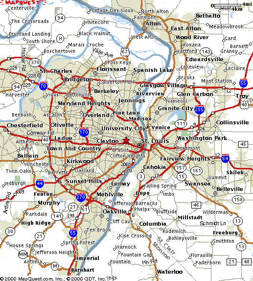 Click For City Map Of Scottish Rite Location In St. Louis, Missouri